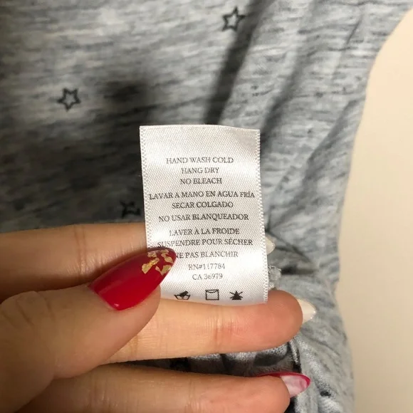 Rails linen blend Star tee size L - Picture 7 of 8